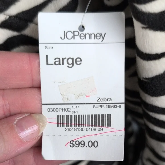 Mix It Black and Cream Animal Print Patterned Trench Coat New Large - Picture 12 of 12